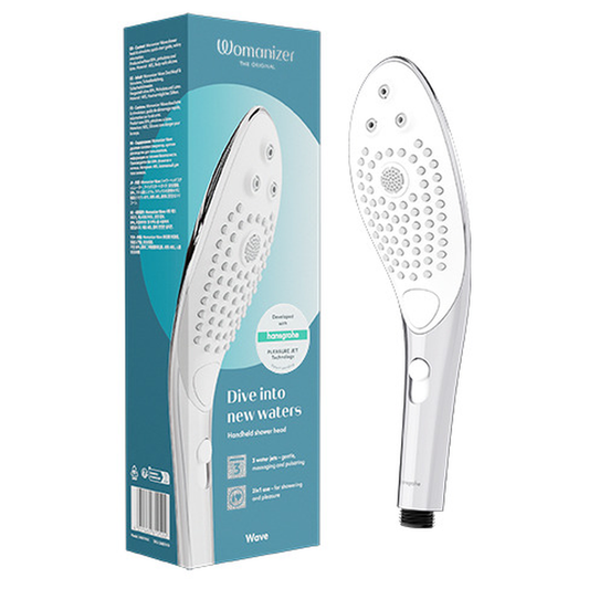 WOMANIZER - WAVE CABEZAL DE DUCHA ESTIMULADOR DE CLITORÍS PLATEADO