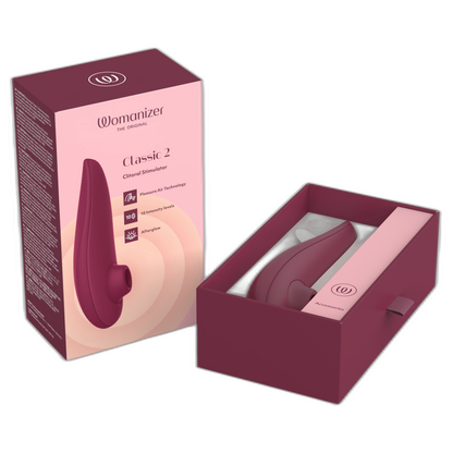 WOMANIZER - CLASSIC 2 ESTIMULADOR CLITORIANO BORDEAUX