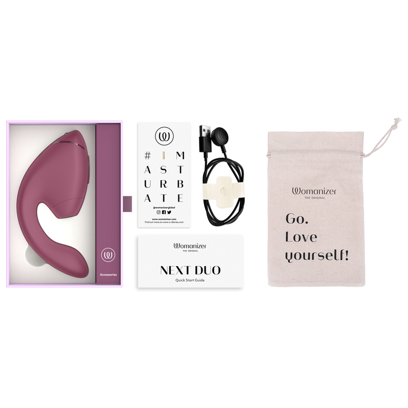 WOMANIZER - DUO NEXT ESTIMULADOR VIBRADOR DUAL CLÍTORIS & PUNTO·G ROSA
