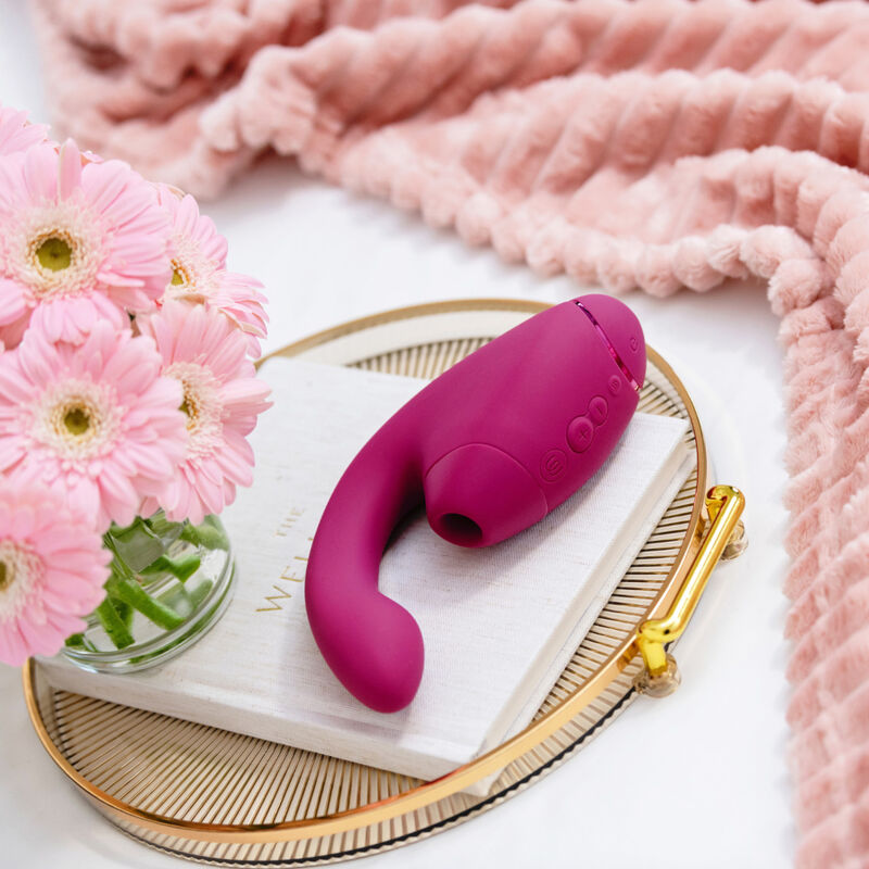 WOMANIZER - DUO NEXT ESTIMULADOR VIBRADOR DUAL CLÍTORIS & PUNTO·G ROSA