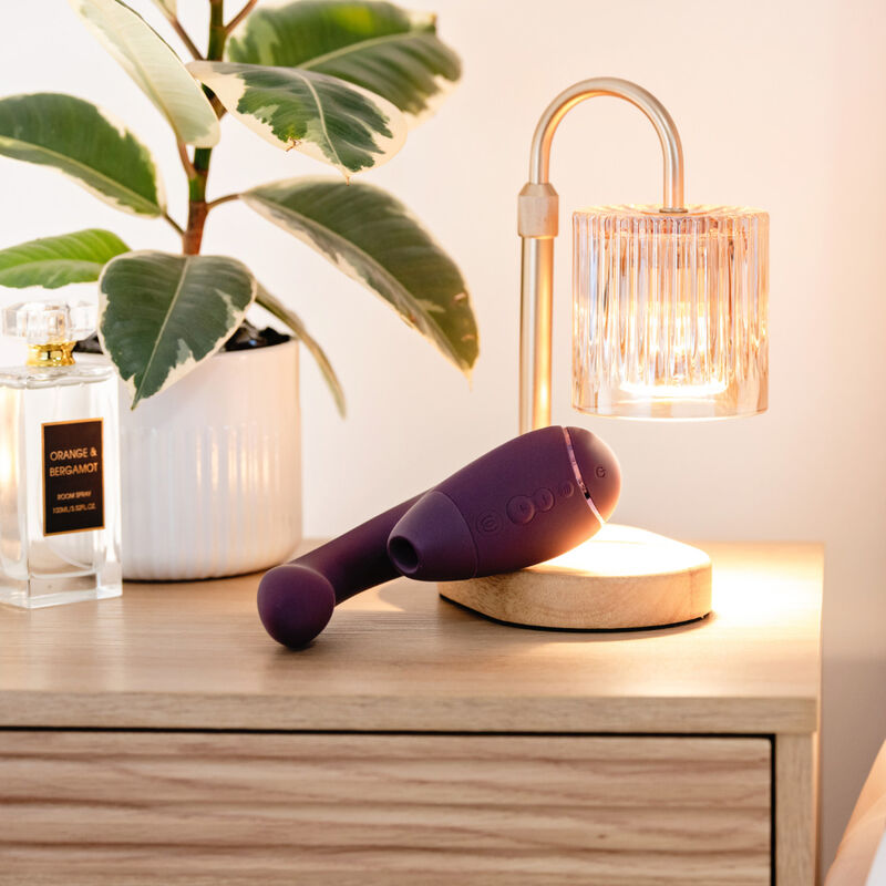 WOMANIZER - DUO NEXT ESTIMULADOR VIBRADOR DUAL CLÍTORIS & PUNTO·G MORADO