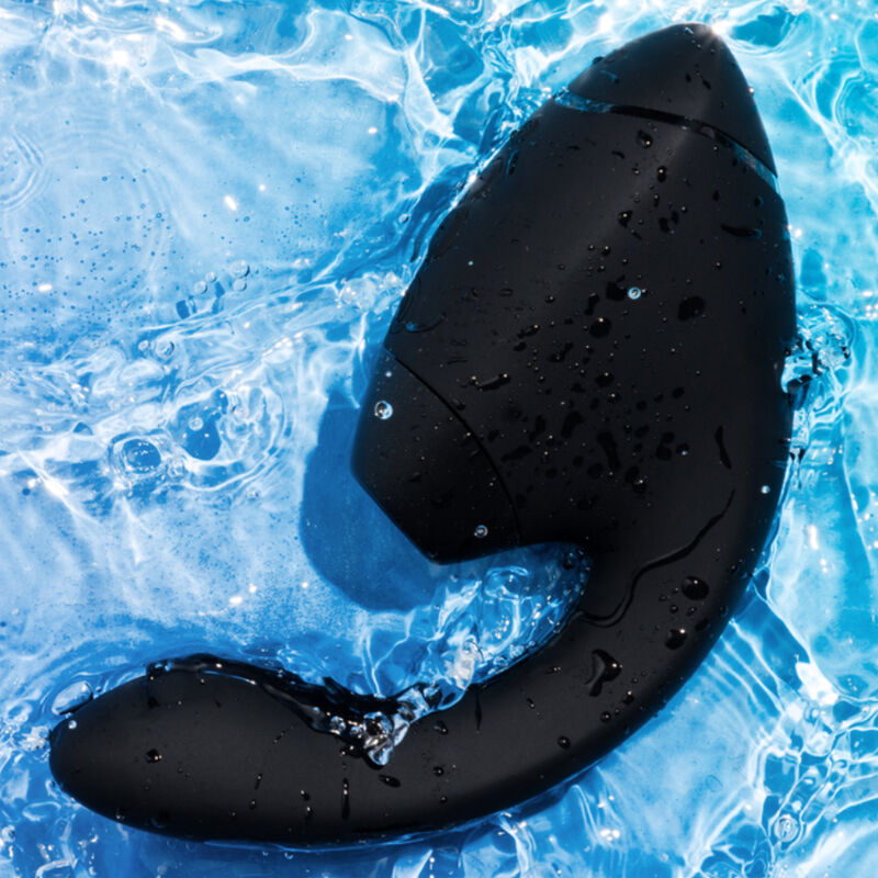 WOMANIZER - DUO NEXT ESTIMULADOR VIBRADOR DUPLO CLITÓRIS E PONTO G PRETO