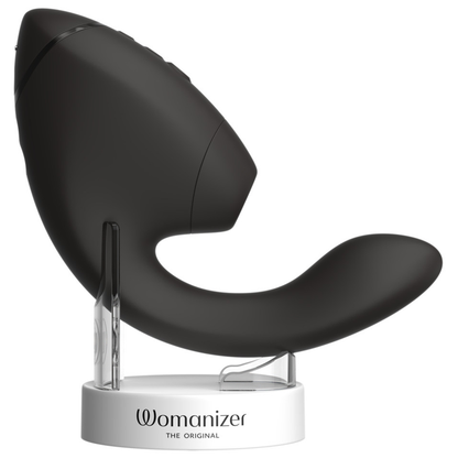 WOMANIZER - DUO NEXT ESTIMULADOR VIBRADOR DUPLO CLITÓRIS E PONTO G PRETO