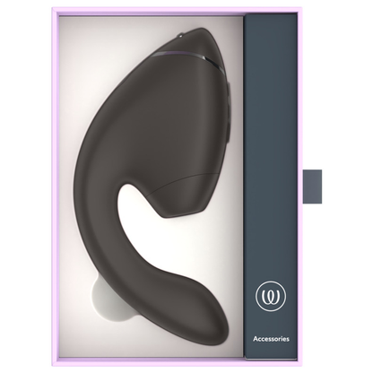 WOMANIZER - DUO NEXT ESTIMULADOR VIBRADOR DUPLO CLITÓRIS E PONTO G PRETO