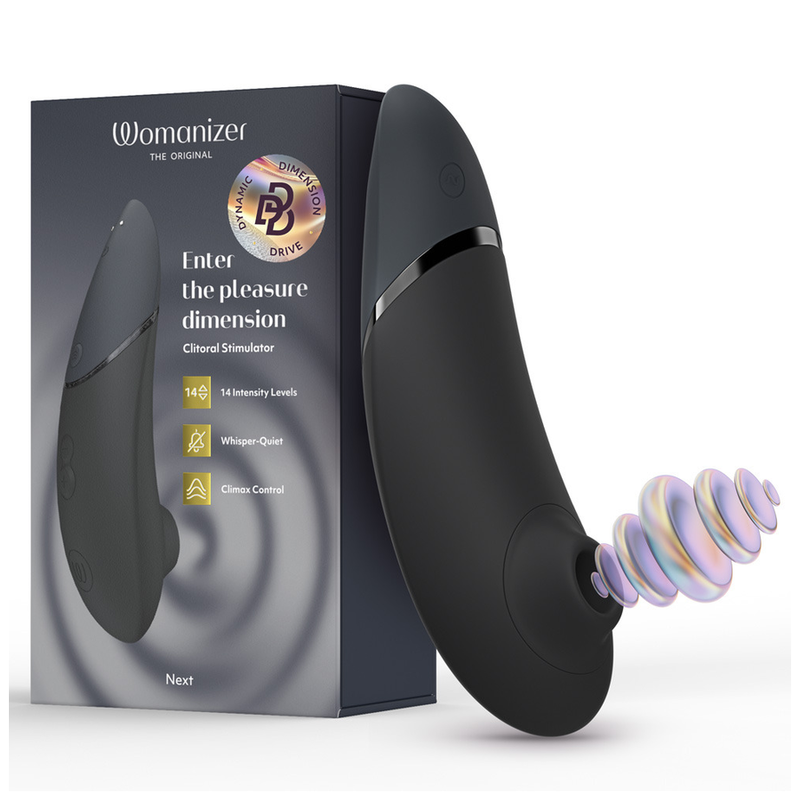 WOMANIZER - ESTIMULADOR DE CLITÓRIS PRETO NEXT
