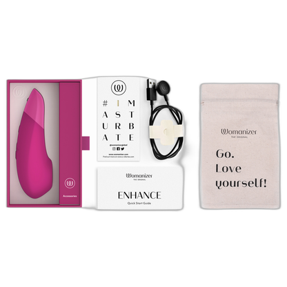 WOMANIZER - ENHANCE ESTIMULADOR DE CLITORÍS ROSA VIBRANTE