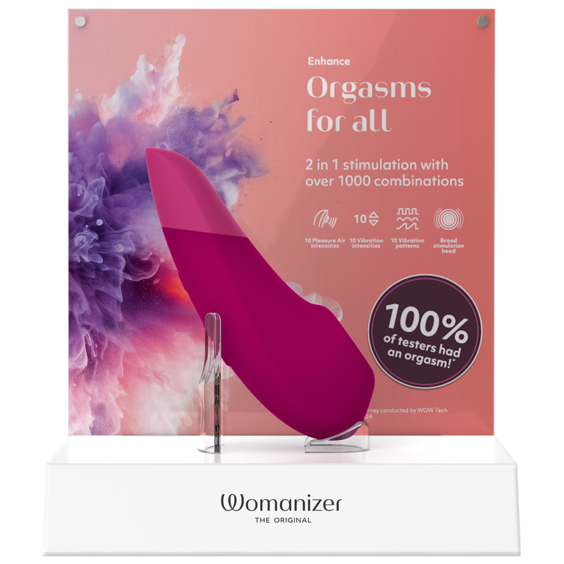 WOMANIZER - MELHORAR ESTIMULADOR DE CLITÓRIS ROSA VIBRANTE