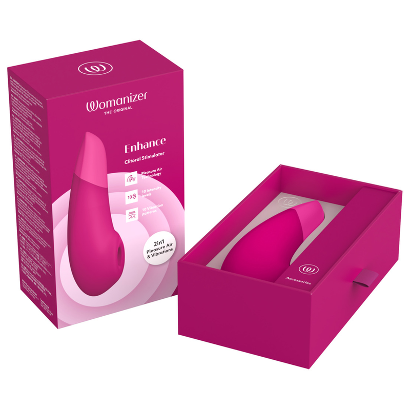 WOMANIZER - MELHORAR ESTIMULADOR DE CLITÓRIS ROSA VIBRANTE