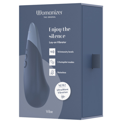 WOMANIZER - VIBE VIBRADOR LAY-ON SILENCIOSO AZUL-ESCURO