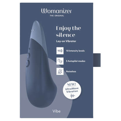 WOMANIZER - VIBE VIBRADOR LAY-ON SILENCIOSO AZUL-ESCURO