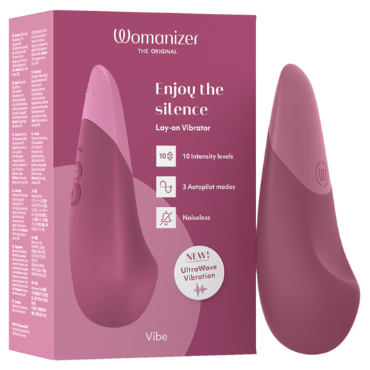 WOMANIZER - VIBE VIBRADOR LAY-ON SILENCIOSO ROSA ESCURO
