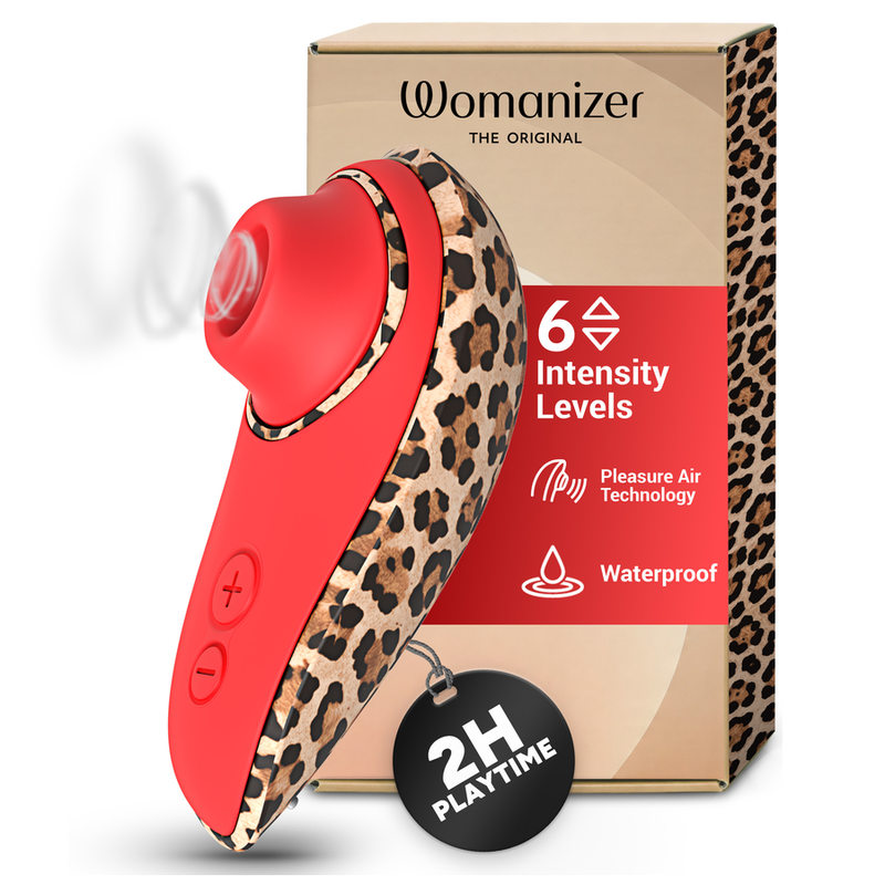 WOMANIZER - LIBERTY 2 ESTIMULADOR DE CLÍTORIS POR SUCCIÓN 8 NIVELES ESTAMPADO DE LEOPARDO