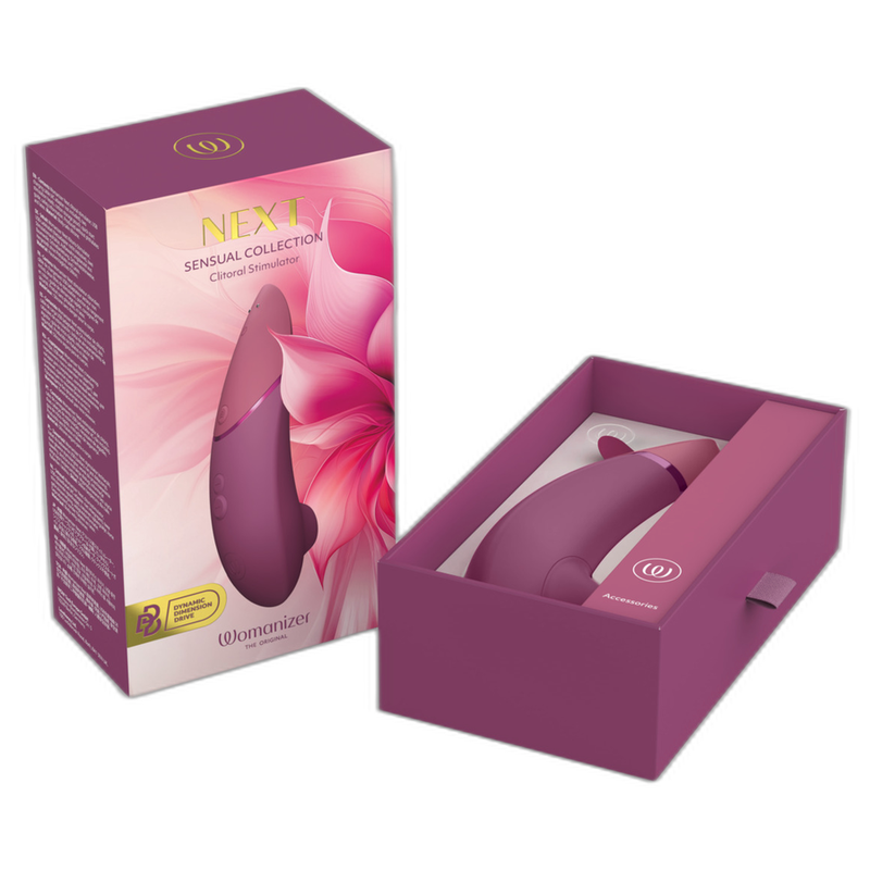 WOMANIZER - NEXT ESTIMULADOR DE CLÍTORIS POR SUCCIÓN 14 NIVELES ROSA EMPOLVADO
