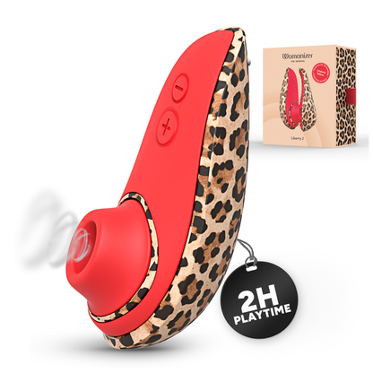 WOMANIZER - LIBERTY 2 ESTIMULADOR DE CLÍTORIS POR SUCCIÓN 8 NIVELES ESTAMPADO DE LEOPARDO