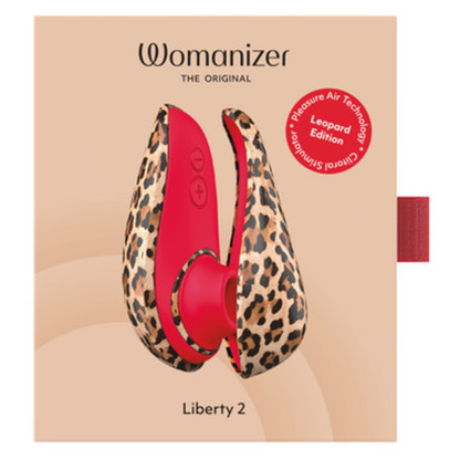 WOMANIZER - LIBERTY 2 ESTIMULADOR DE CLÍTORIS POR SUCCIÓN 8 NIVELES ESTAMPADO DE LEOPARDO