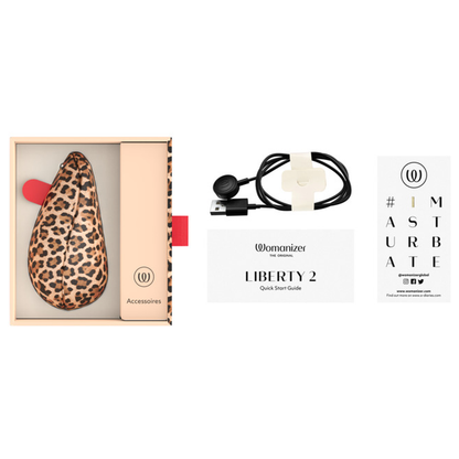 WOMANIZER - LIBERTY 2 ESTIMULADOR DE CLÍTORIS POR SUCCIÓN 8 NIVELES ESTAMPADO DE LEOPARDO