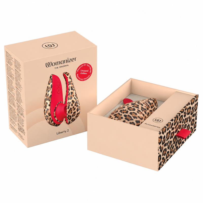 WOMANIZER - LIBERTY 2 ESTIMULADOR DE CLÍTORIS POR SUCCIÓN 8 NIVELES ESTAMPADO DE LEOPARDO