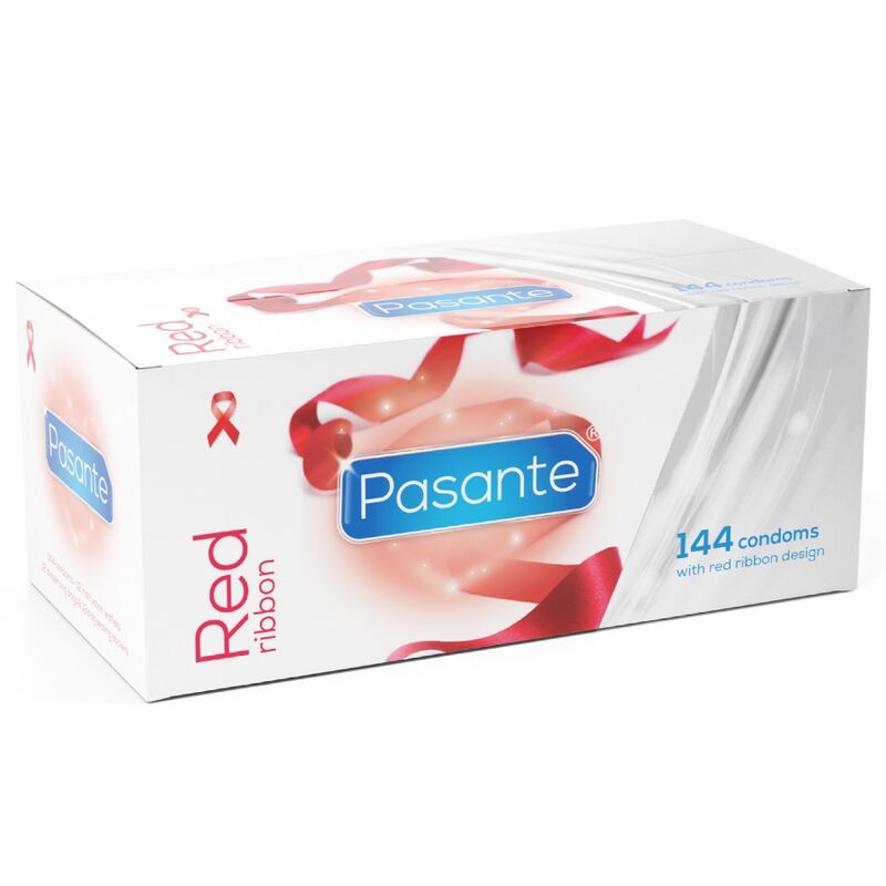 PASANTE - RED RIBBON PRESERVATIVOS NATURELLE DE AJUSTE ANATÓMICO 54 MM 144 UNIDADES