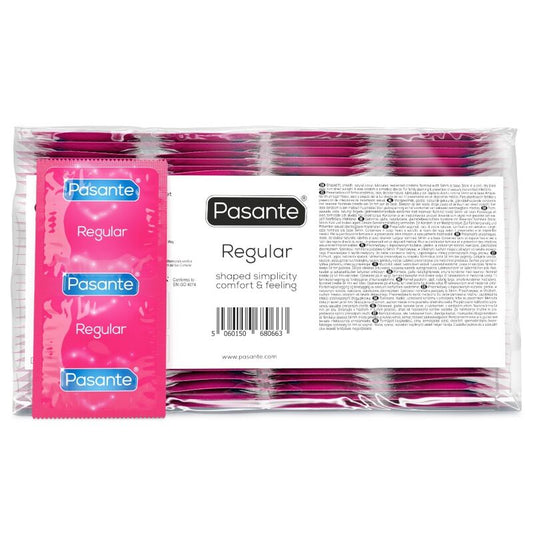 PASANTE - CONDOM GAMA REGULAR 144 UNIDADES (BOLSA)