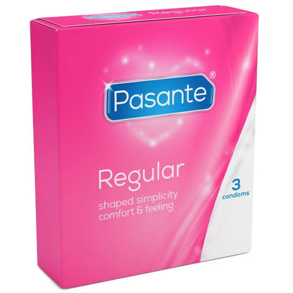 PASANTE - PRESERVATIVOS GAMA REGULAR 3 UNIDADES