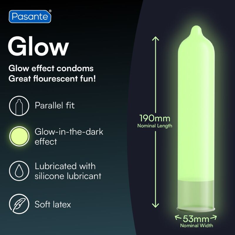PASANTE - GLOW PRESERVATIVOS BOLSA 144 UNIDADES (BOLSA)