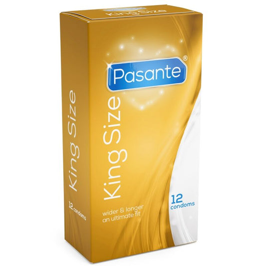 PASANTE - PRESERVATIVOS KING MS LARGOS Y ANCHOS 12 UNIDADES