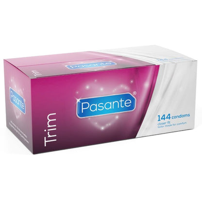PASANTE - PRESERVATIVOS TRIM AJUSTADO CAJA 144 UNIDADES