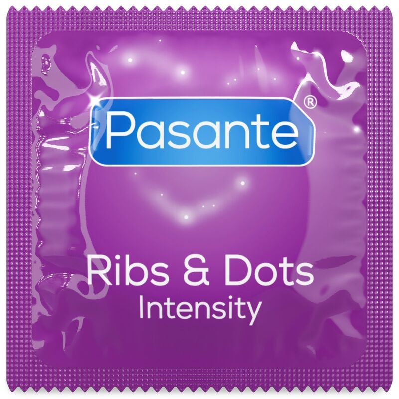 PASANTE - RIBS & DOTS PRESERVATIVOS INTENSITY 144 UNIDADES (BOLSA)
