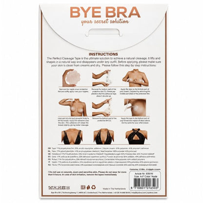BYE-BRA - CINTA REALZADORA + CUBREPEZONES GRATIS COPA A-F