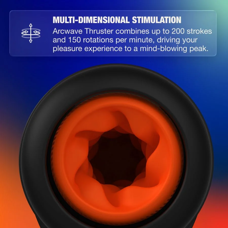ARCWAVE - THRUSTER MASTURBADOR MASCULINO AUTOMÁTICO CON VAIVÉN, ROTACIÓN Y CONTROL