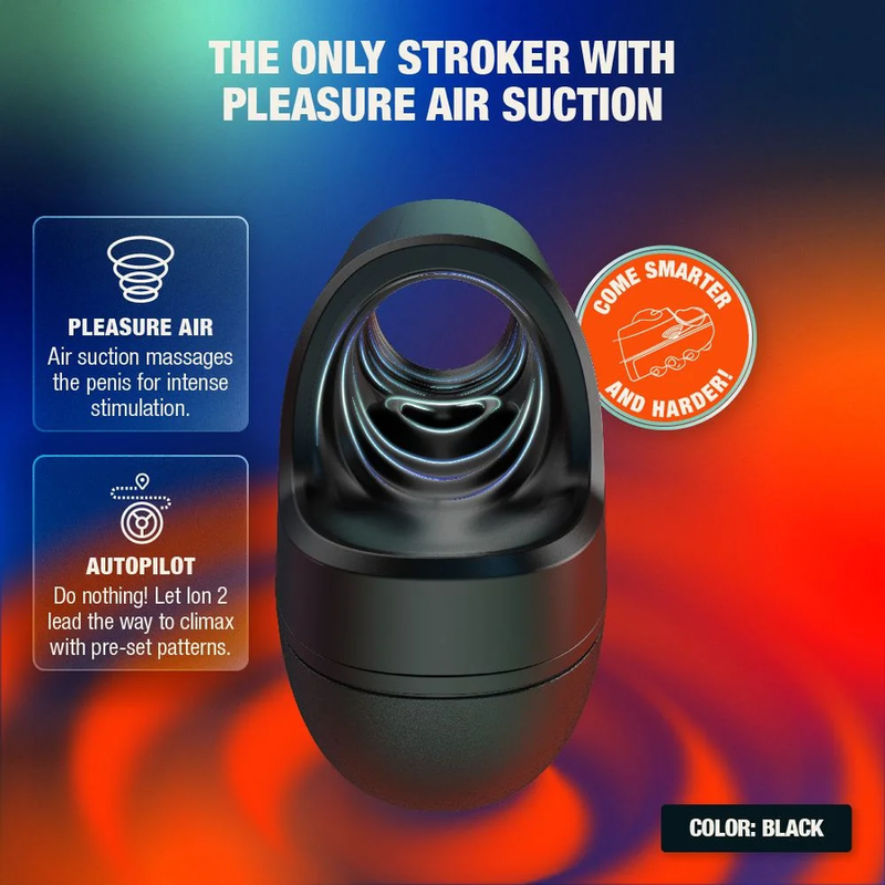 ARCWAVE - ION 2 MASTURBADOR MASCULINO CON ESTIMULACIÓN POR ONDAS DE AIRE NEGRO