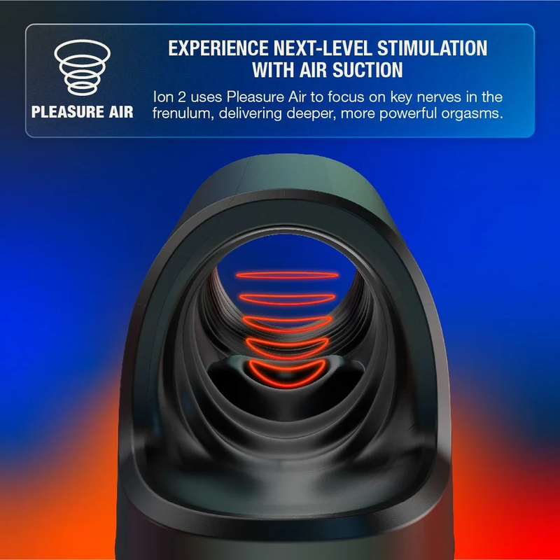 ARCWAVE - ION 2 MASTURBADOR MASCULINO CON ESTIMULACIÓN POR ONDAS DE AIRE NEGRO