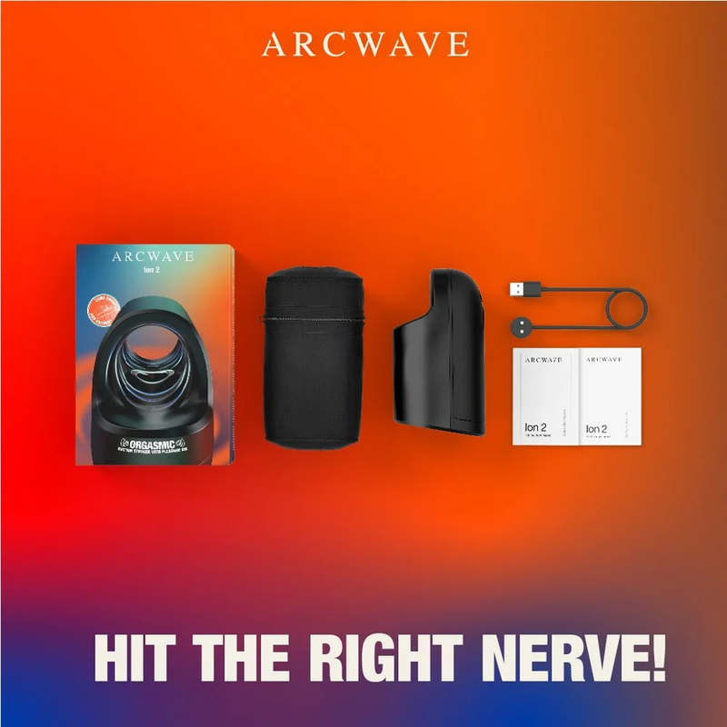 ARCWAVE - ION 2 MASTURBADOR MASCULINO CON ESTIMULACIÓN POR ONDAS DE AIRE NEGRO