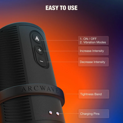 ARCWAVE - ZING MASTURBADOR MASCULINO VIBRADOR CON DOBLE MOTOR NEGRO