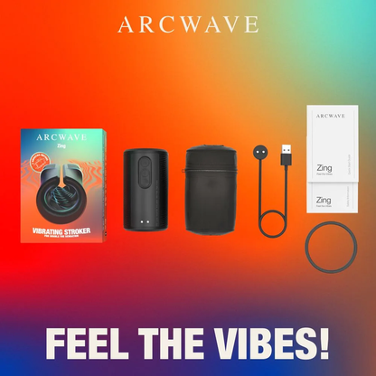 ARCWAVE - ZING MASTURBADOR MASCULINO VIBRADOR CON DOBLE MOTOR NEGRO