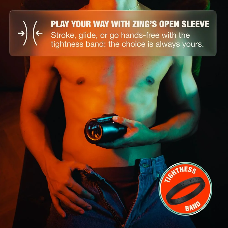 ARCWAVE - ZING MASTURBADOR MASCULINO VIBRADOR CON DOBLE MOTOR NEGRO