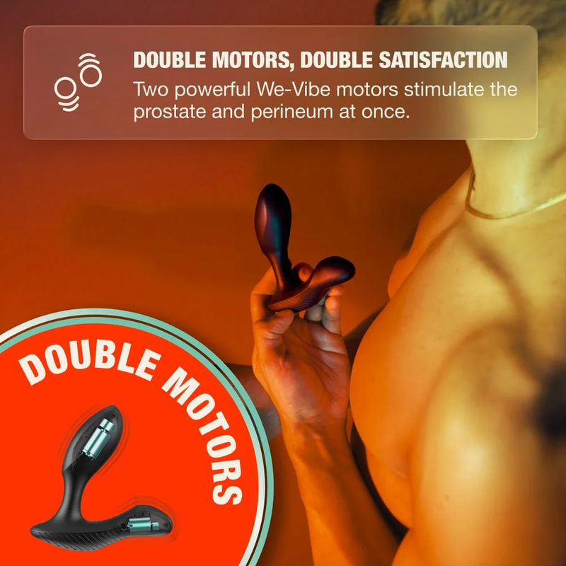 ARCWAVE - PERK MASAJEADOR PROSTÁTICO VIBRADOR CON DOBLE MOTOR Y CONTROL REMOTO NEGRO