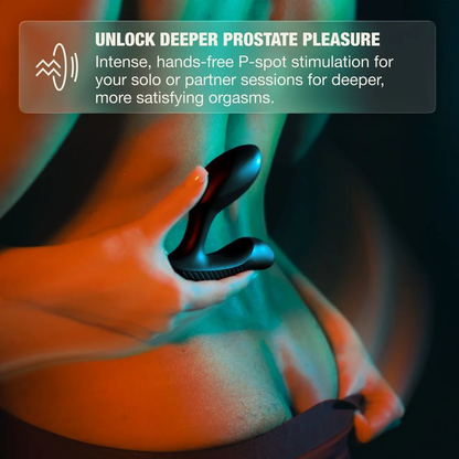 ARCWAVE - PERK MASAJEADOR PROSTÁTICO VIBRADOR CON DOBLE MOTOR Y CONTROL REMOTO NEGRO