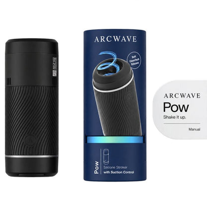 ARCWAVE - POW MASTURBADOR MANUAL CON CONTROL DE SUCCIÓN NEGRO