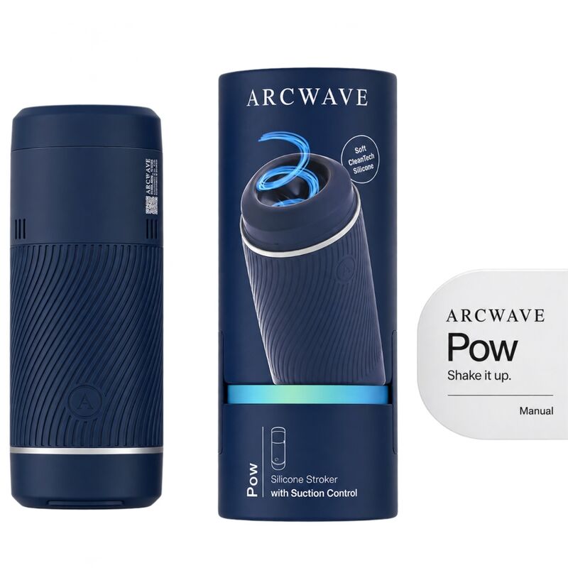 ARCWAVE - POW MANUAL MASTURBATOR WITH SUCTION CONTROL BLUE