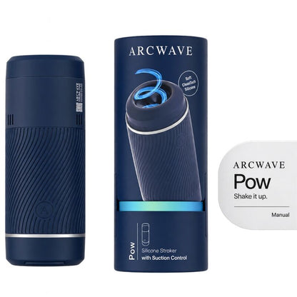 ARCWAVE - POW MANUAL MASTURBATOR WITH SUCTION CONTROL BLUE