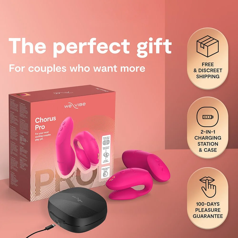 WE-VIBE - CHORUS PRO VIBRADOR PREMIUM PARA PAREJAS ROSA ELÉCTRICO
