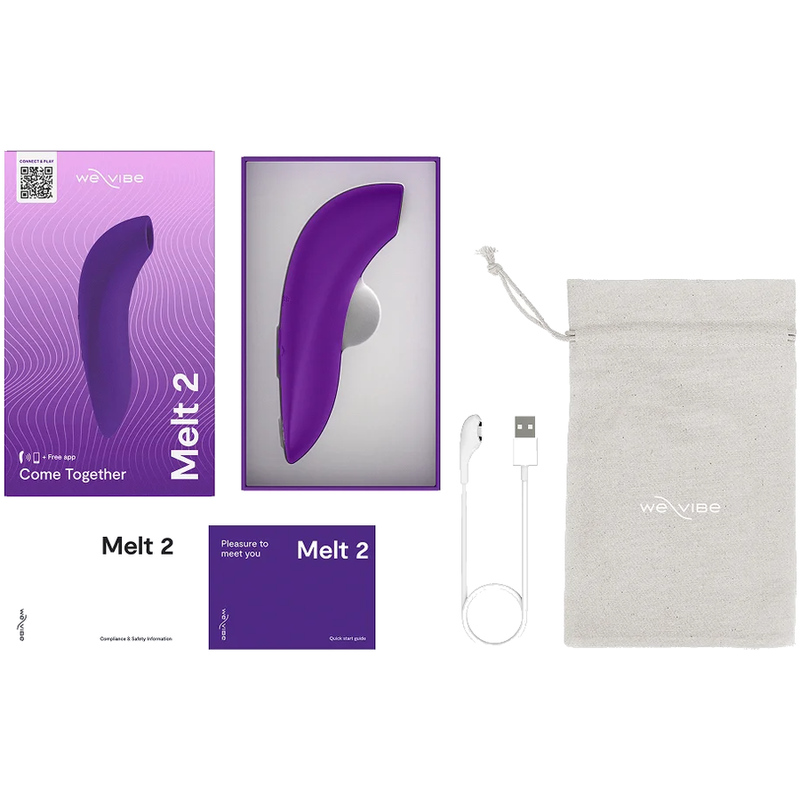 WE-VIBE - MELT 2 AIR PULSE CLITORAL STIMULATOR PURPLE