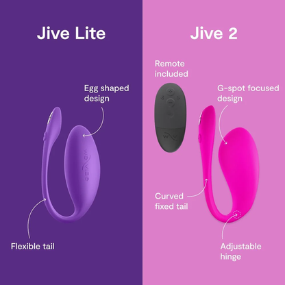 WE-VIBE - JIVE LITE VIBRADOR HUEVO PONIBLE CON CONTROL POR APLICACIÓN PÚRPURA