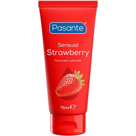 PASANTE - SENSUAL STRAWBERRY LUBRICANTE ÍNTIMO BASE AGUA SABOR FRESA 75 ML