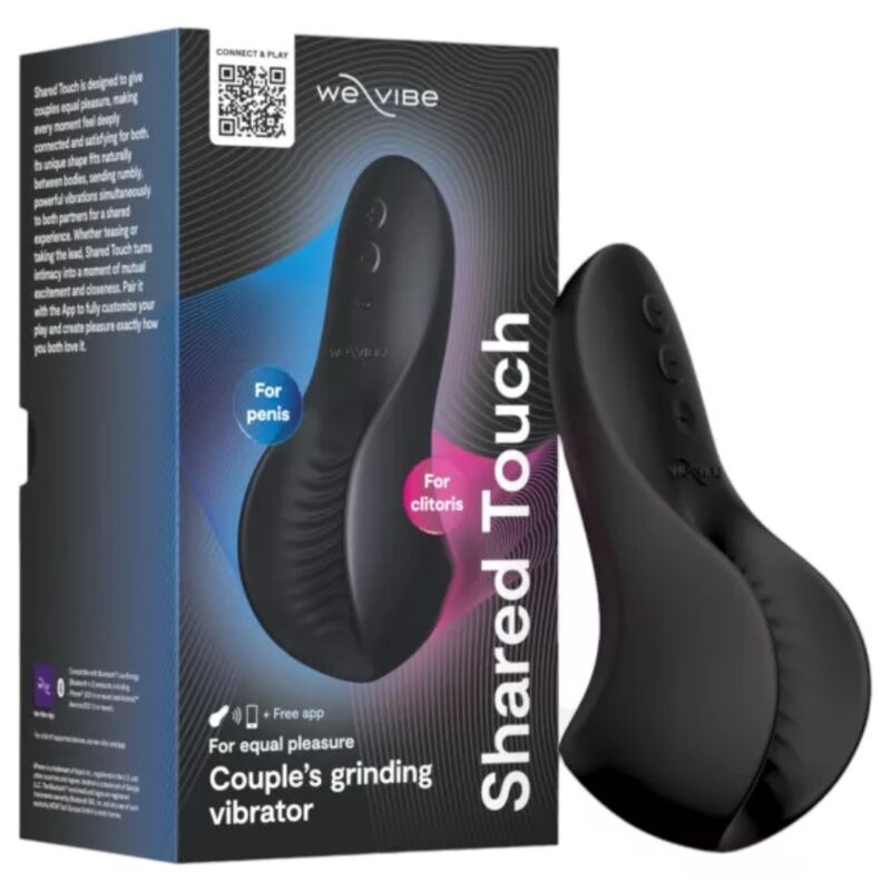 WE-VIBE - SHARED TOUCH VIBRADOR PARA PAREJAS DE DOBLE CARA NEGRO