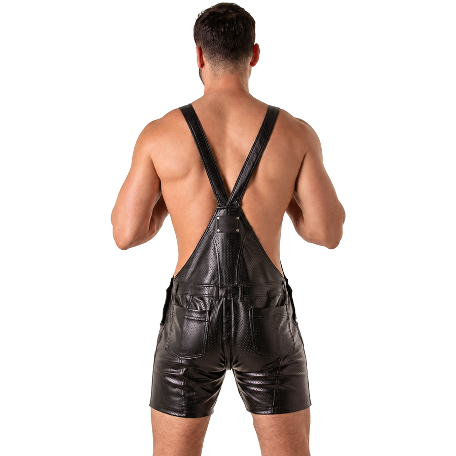 LOCKER GEAR - PUNCH HOLE LEATHERETTE PETO CORTO