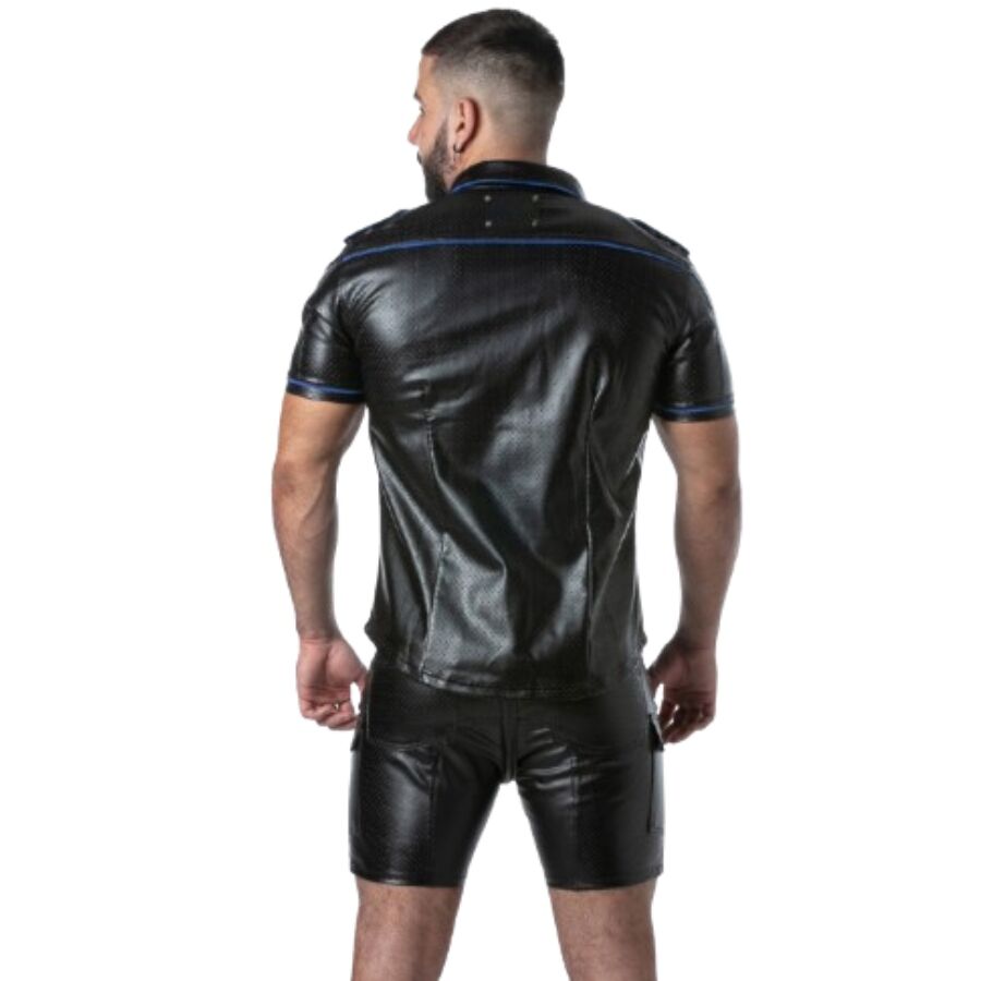 LOCKER GEAR - PUNCH HOLE LEATHERETTE CAMISA