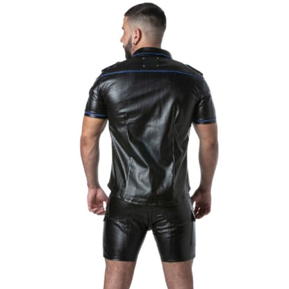 LOCKER GEAR - PUNCH HOLE LEATHERETTE CAMISA