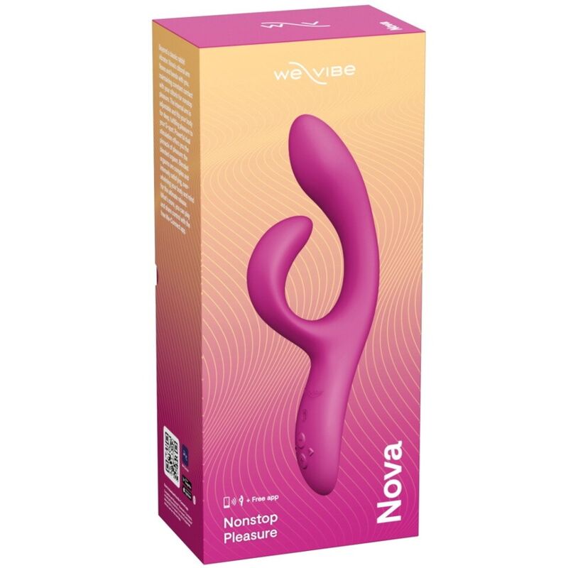 WE-VIBE - NOVA 2 VIBRADOR RABBIT FLEXIBLE CON 10 MODOS DE VIBRACIÓN Y CONTROL POR APP MORADO